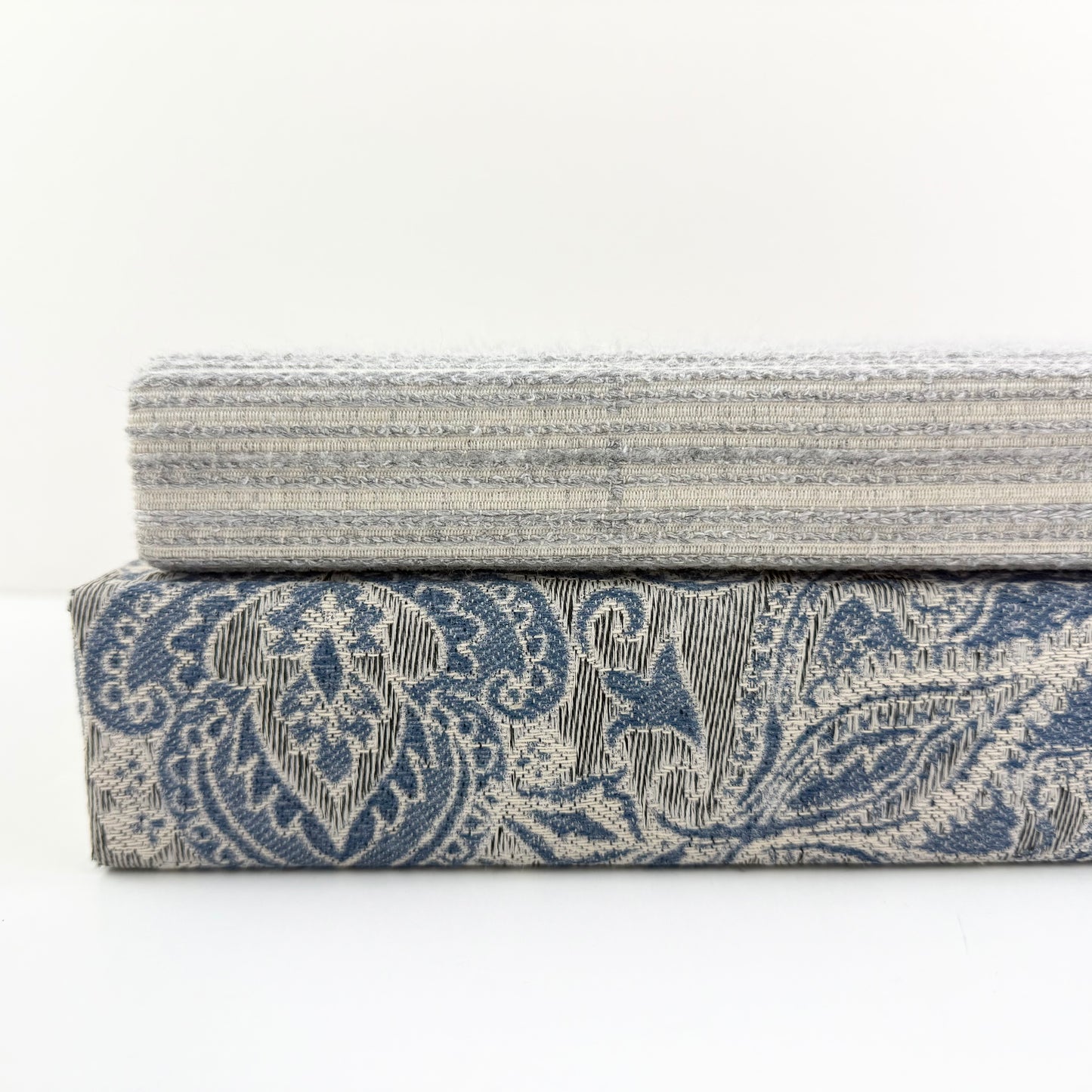 Blue Linen Covered Books