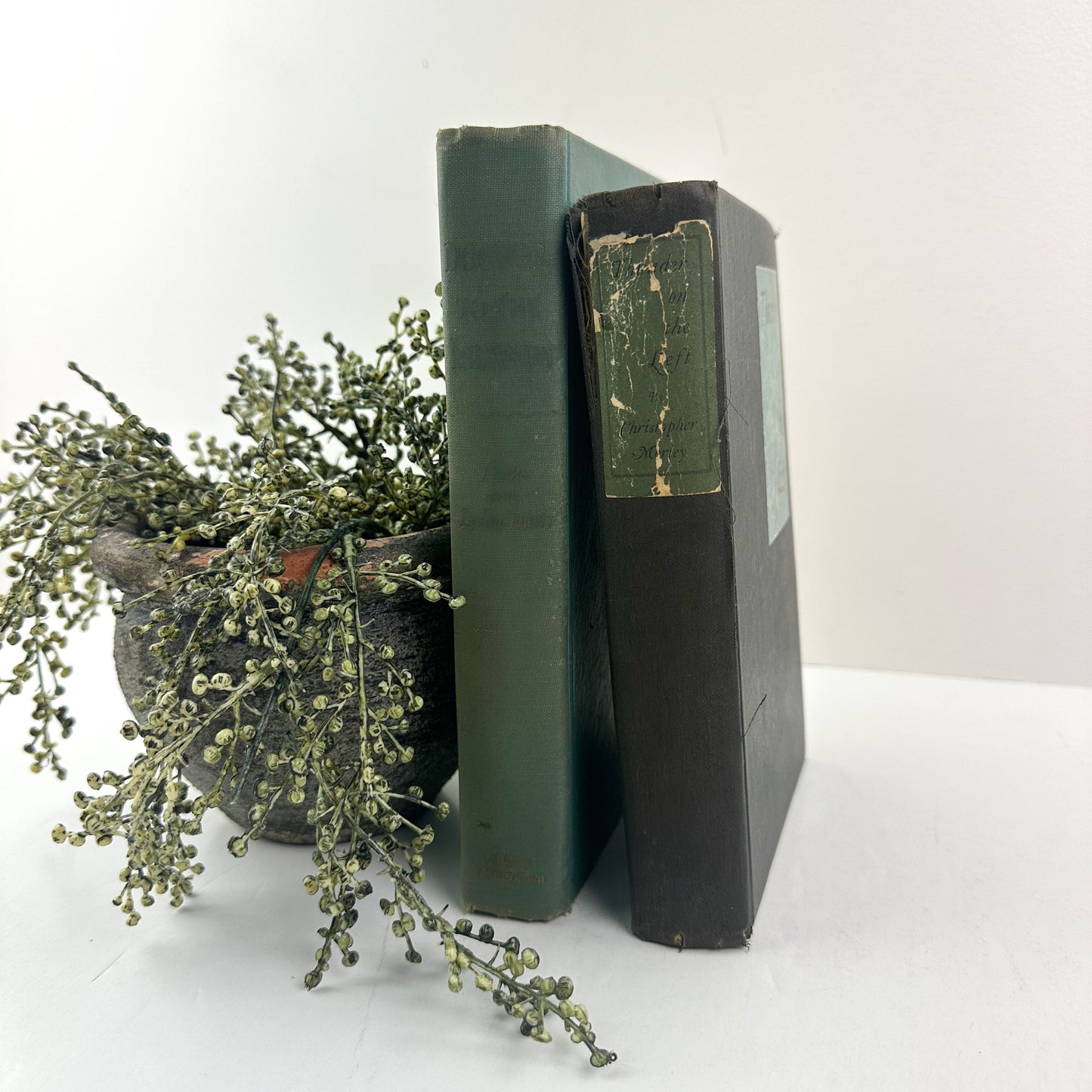 Green Vintage Book Set