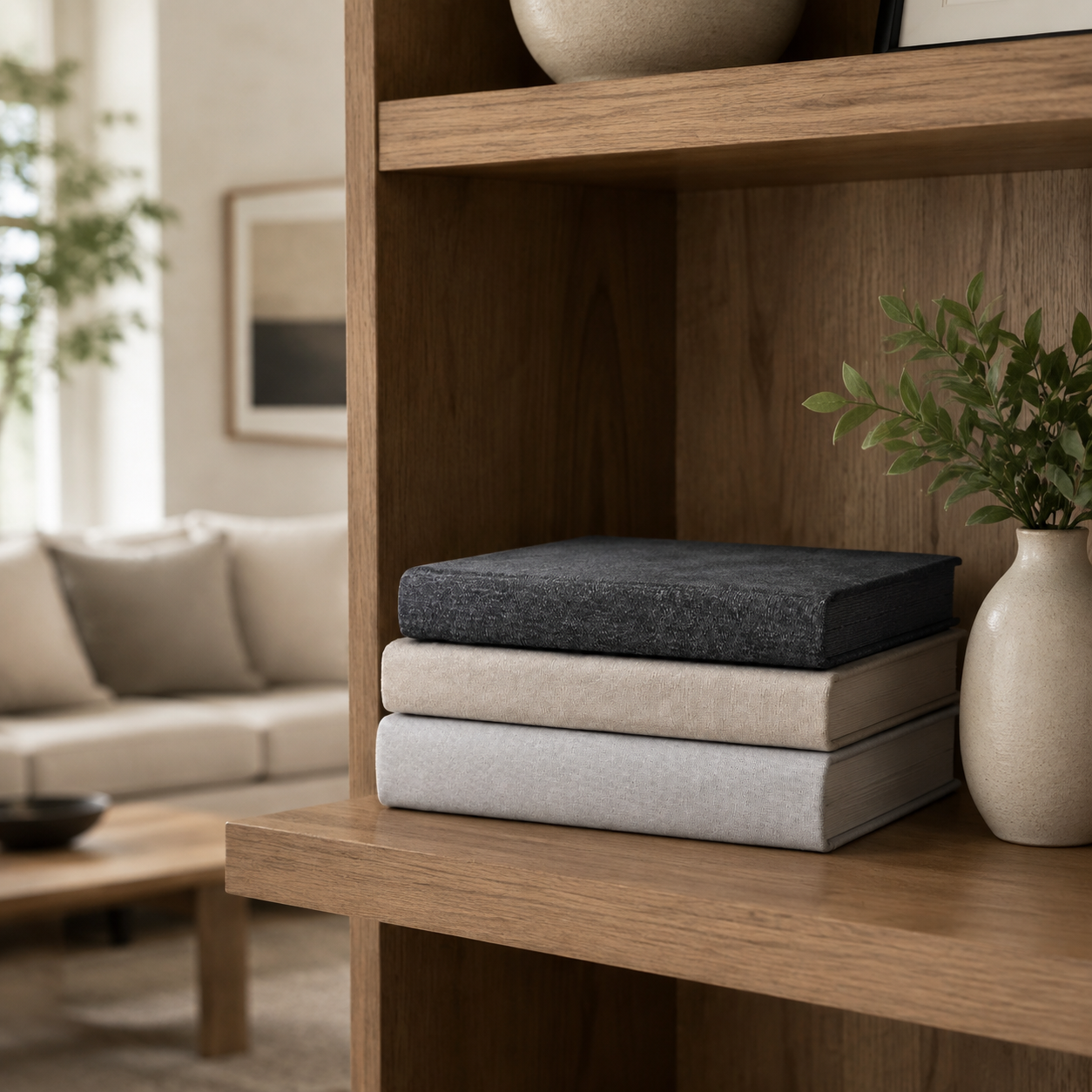 Fabric Covered Books for Decorating