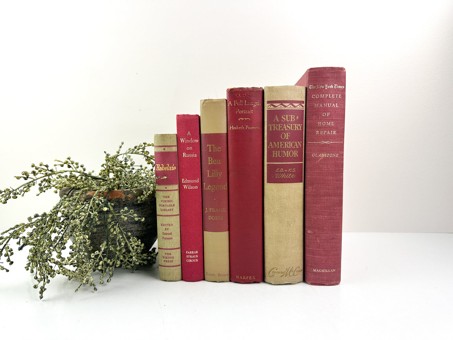 Red and Cream Book Set