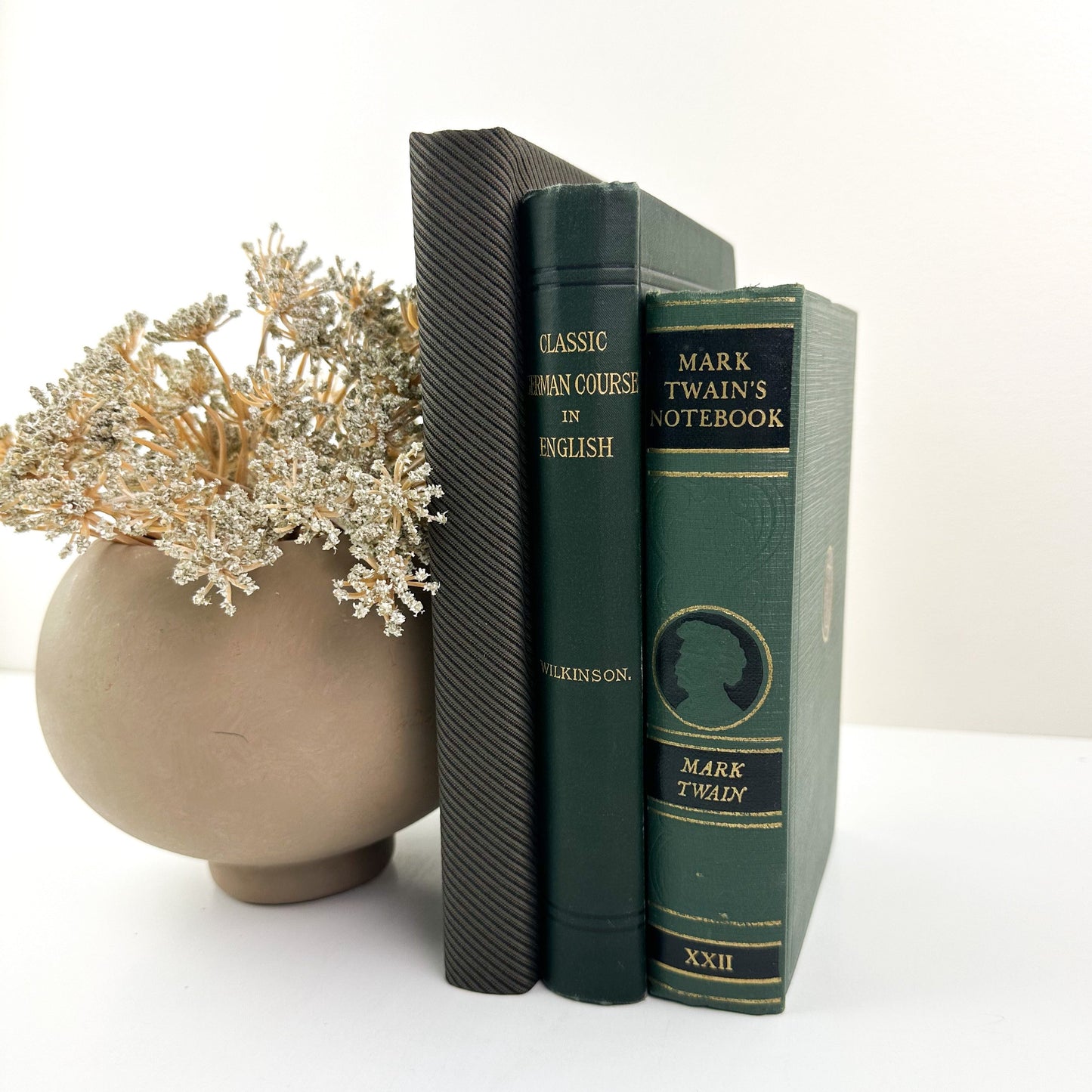 Green Decorative Book Set