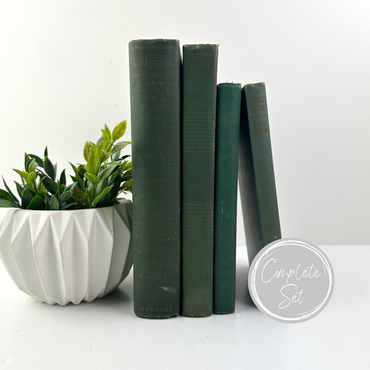 Green Vintage Shelf Decor