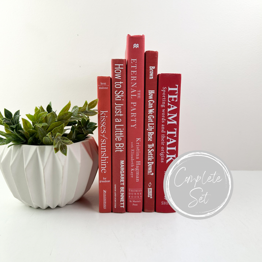 Red Decorative Books