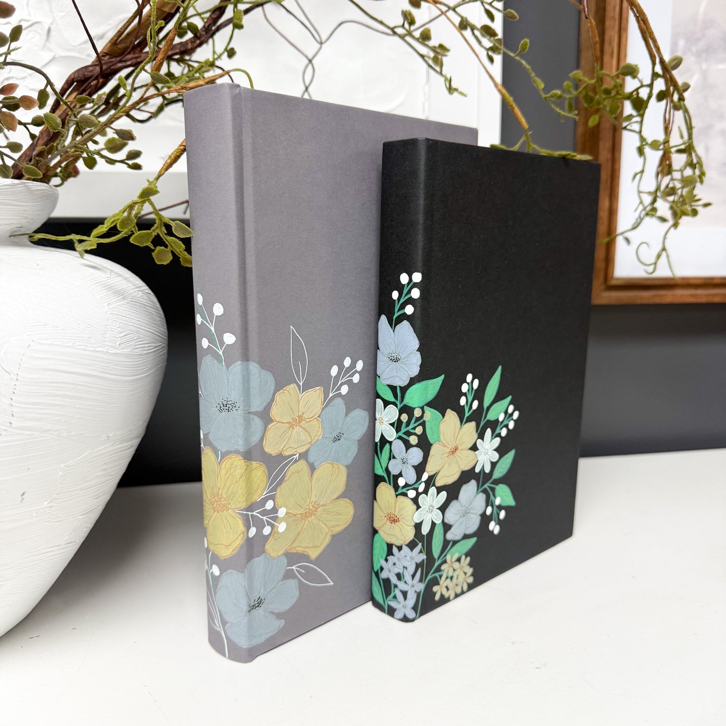 Floral Hand Painted Books