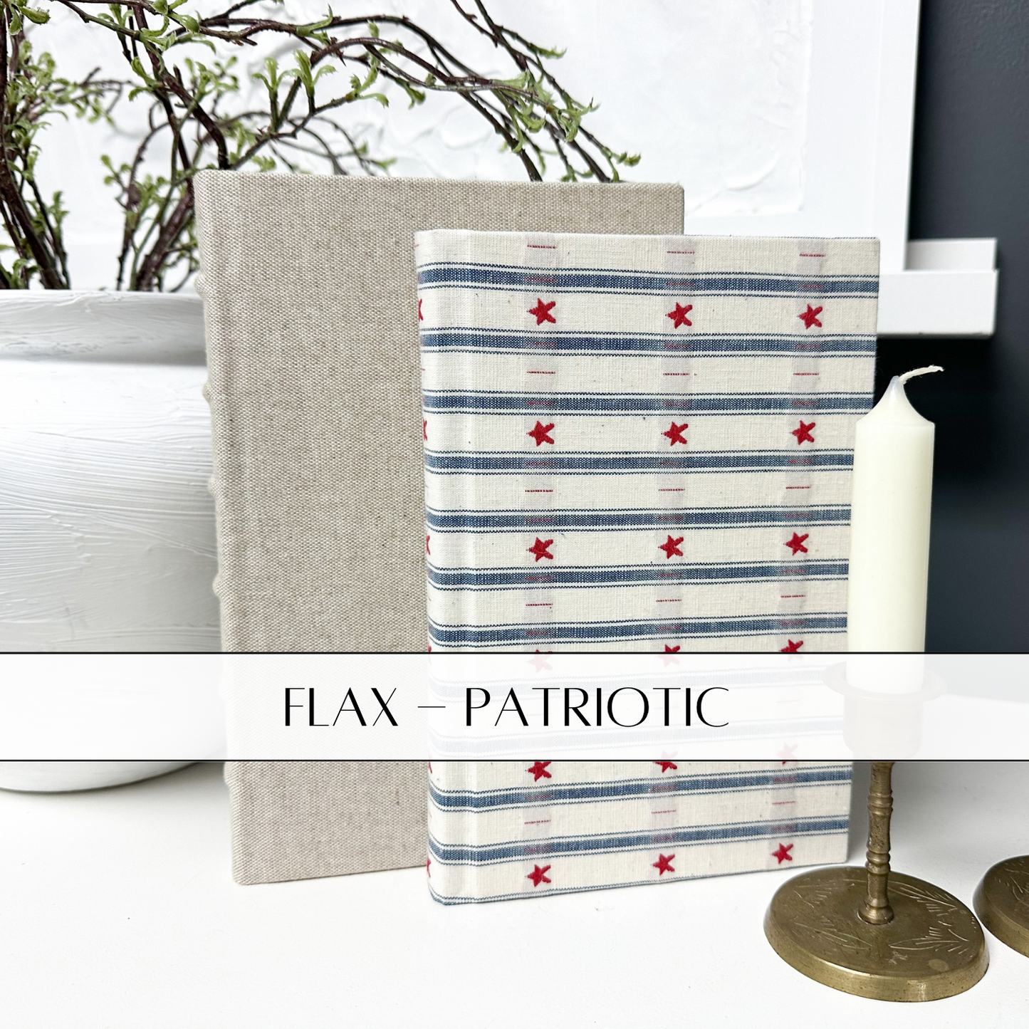 Patriotic Fabric Covered Books