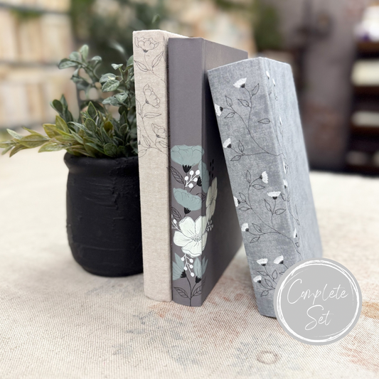 Floral Decorative Book Set