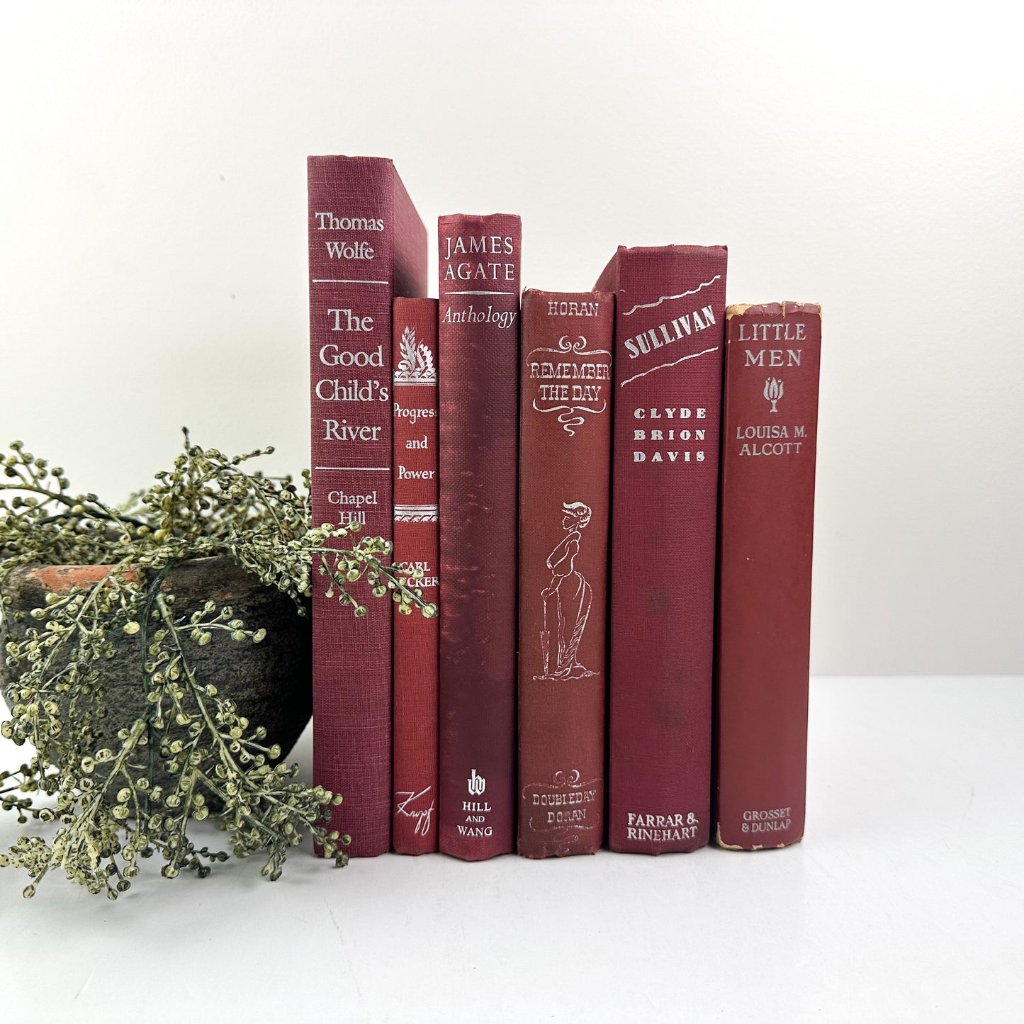Red Books for Mantel Decoration