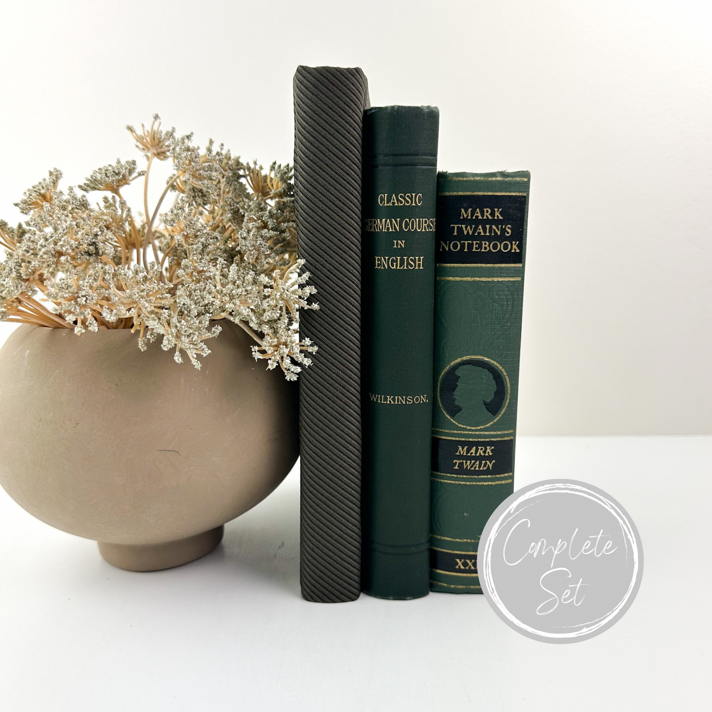 Green Decorative Book Set