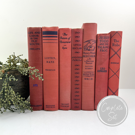 Blue and Red Mantle Decor