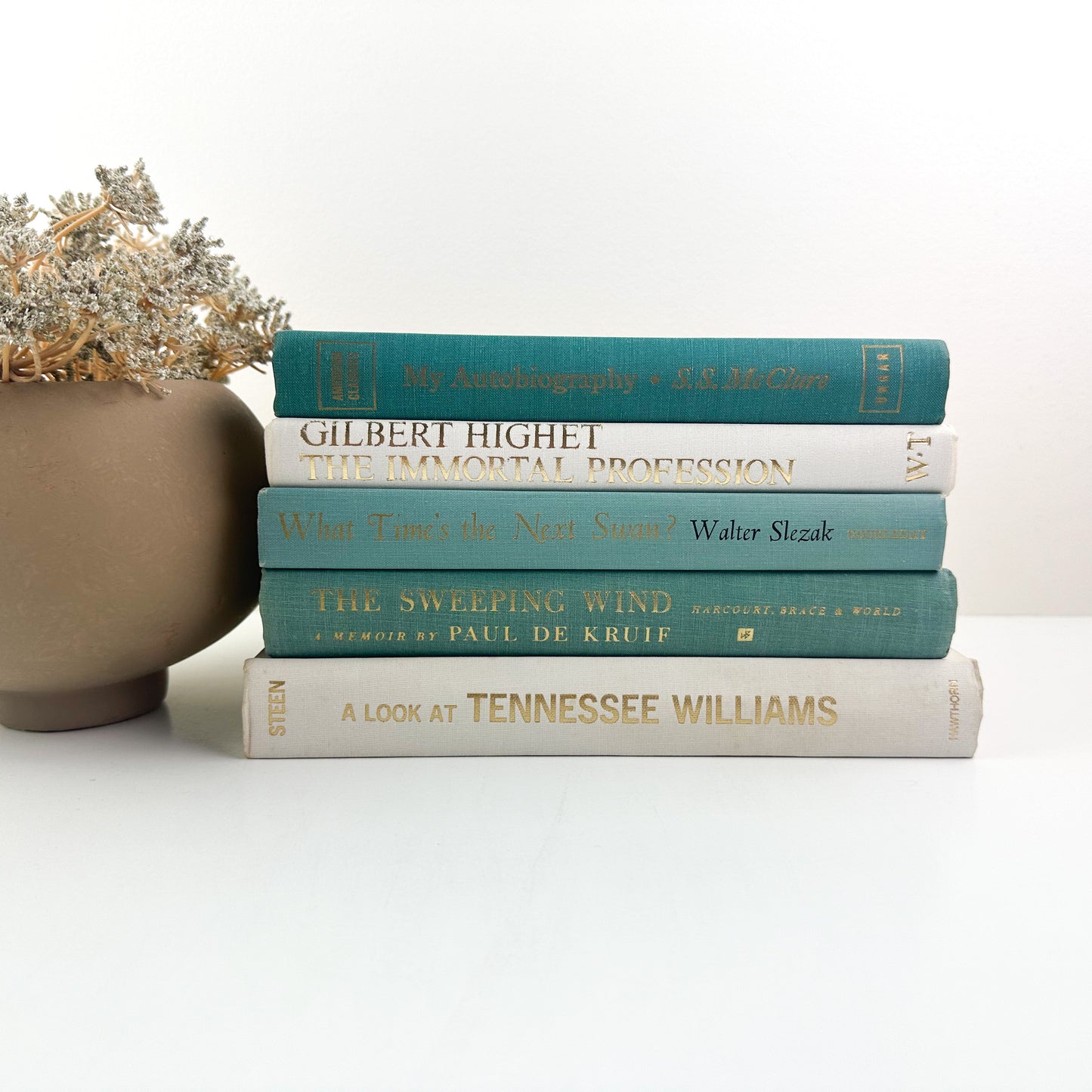 Modern Green Books for Home Decor