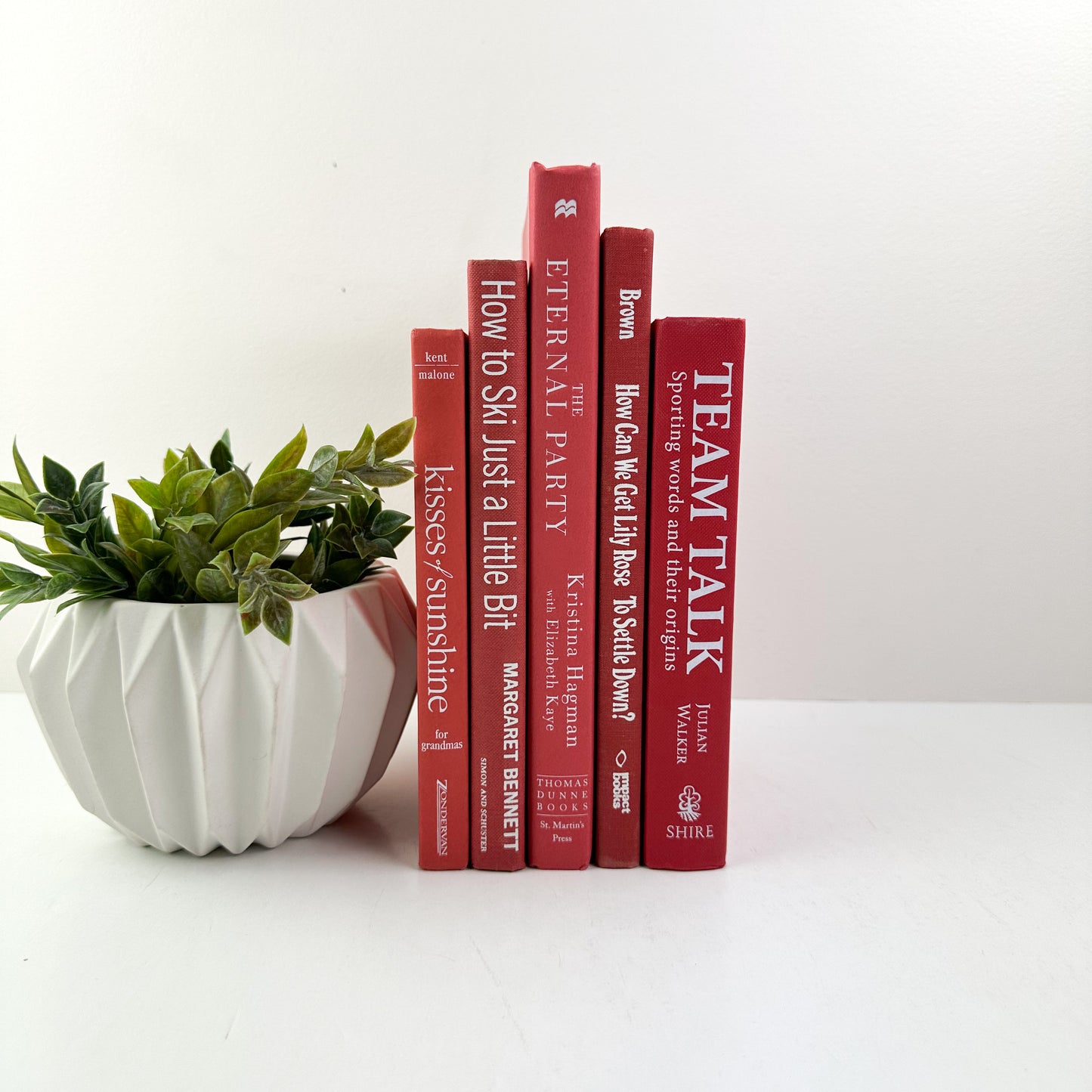 Red Decorative Books