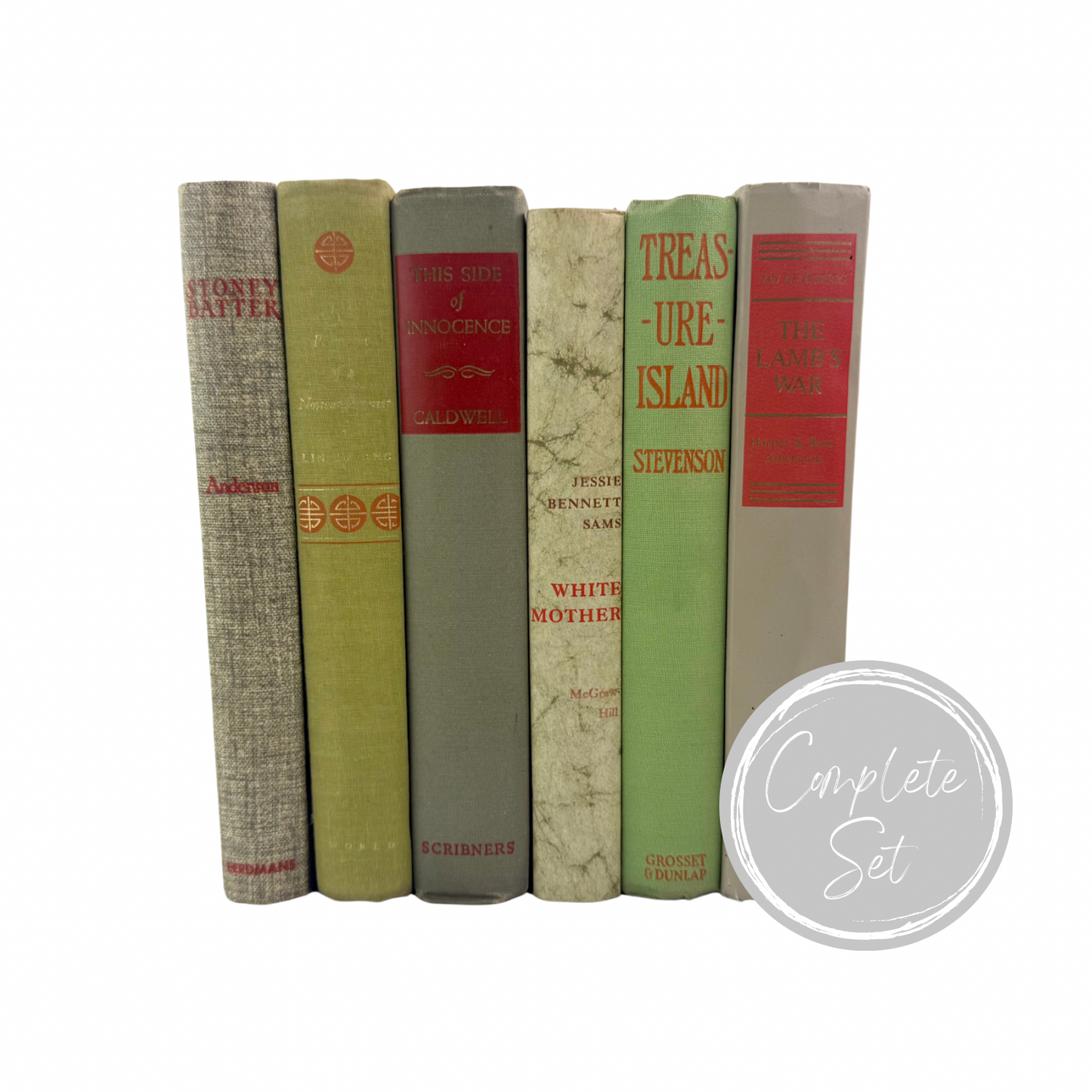 Green and Orange Book Decor