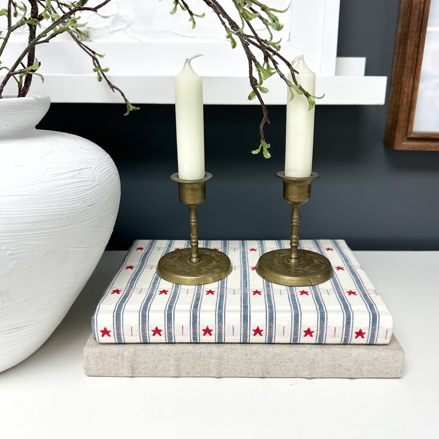 Patriotic Fabric Covered Books