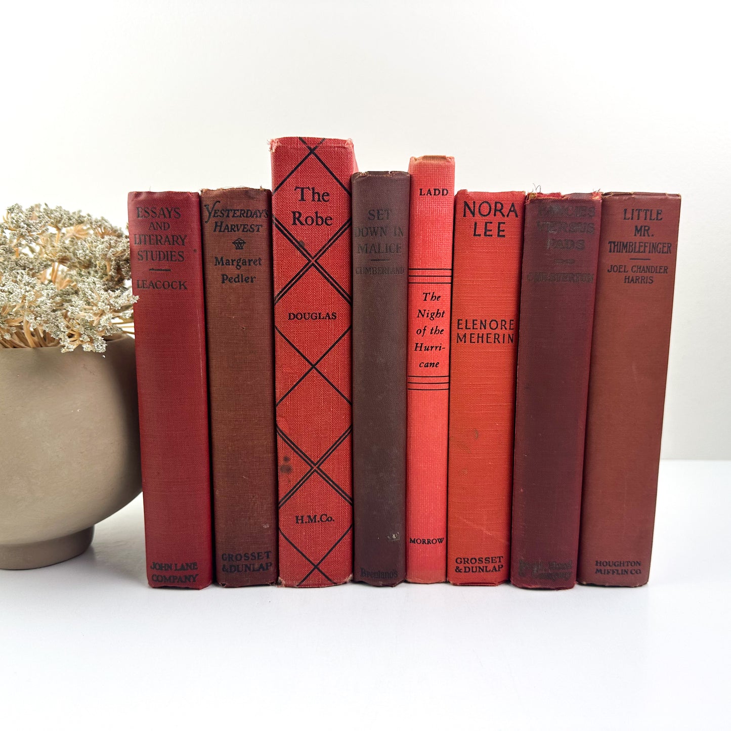 Books by Color- Red Vintage