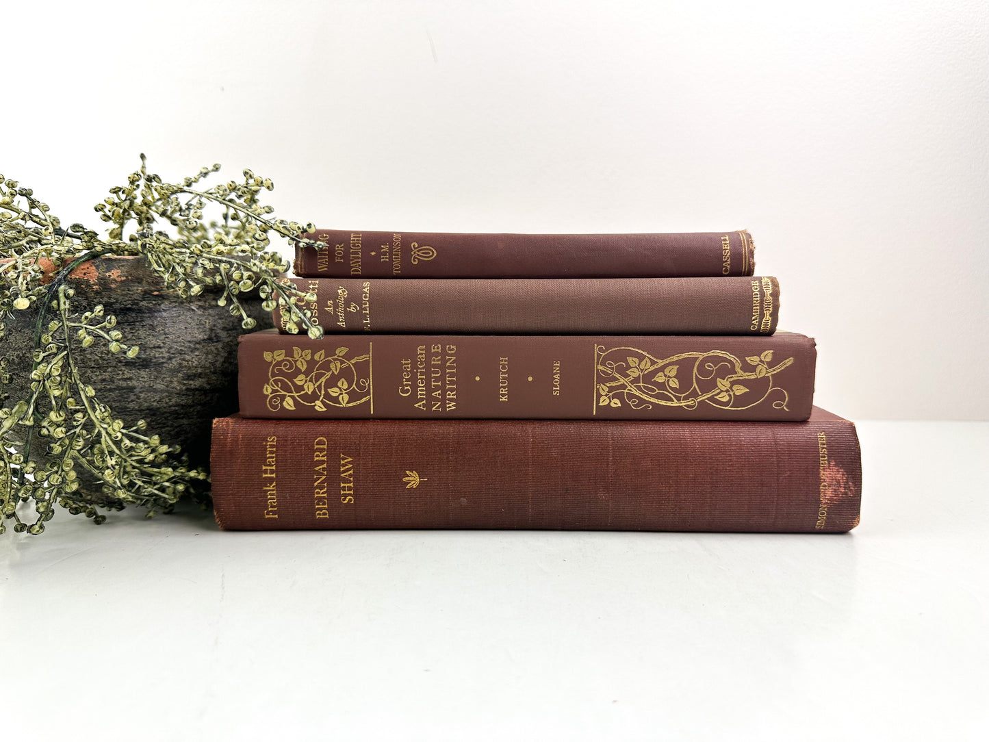 Classic Red Books for Decor