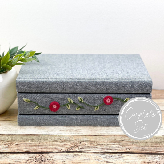 Embroidered Shelf Decor