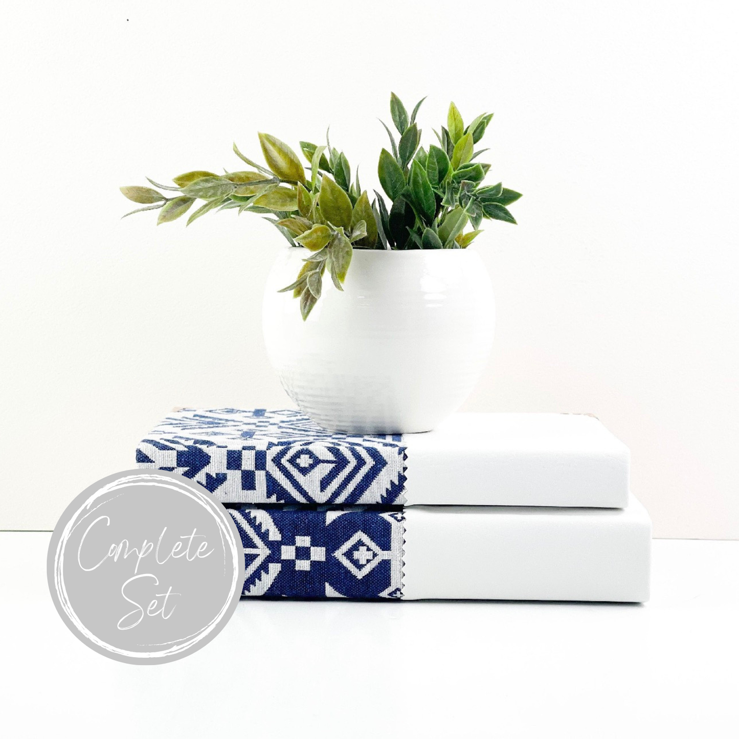 Blue Shelf Decor