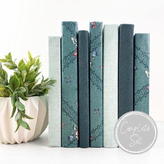 Blue Decorative Book Set