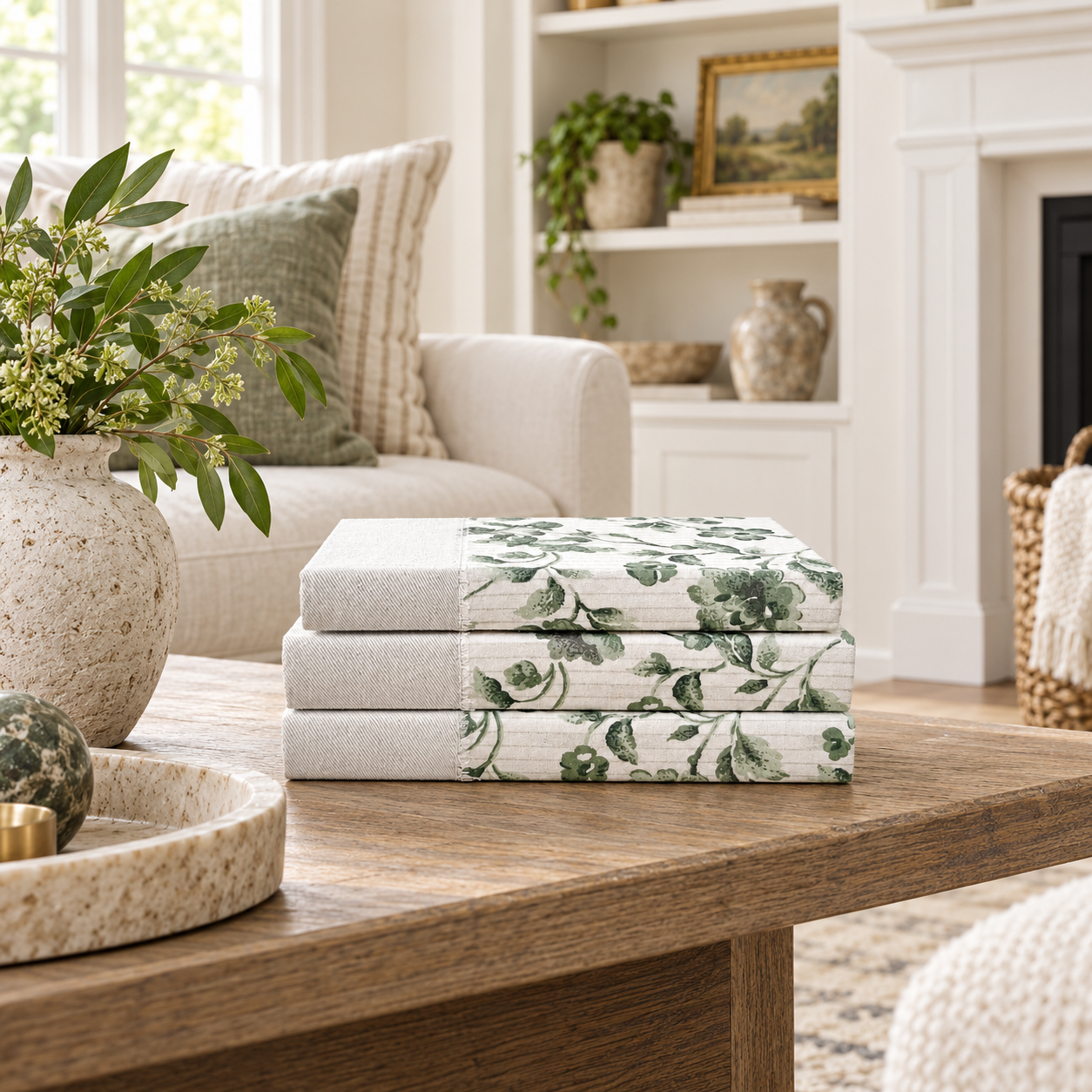 Spring Books Set for Home Decor