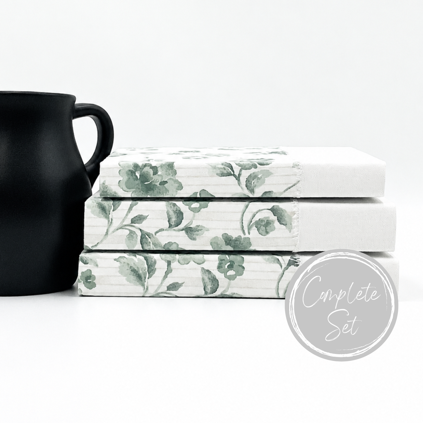 Green Floral Book Set
