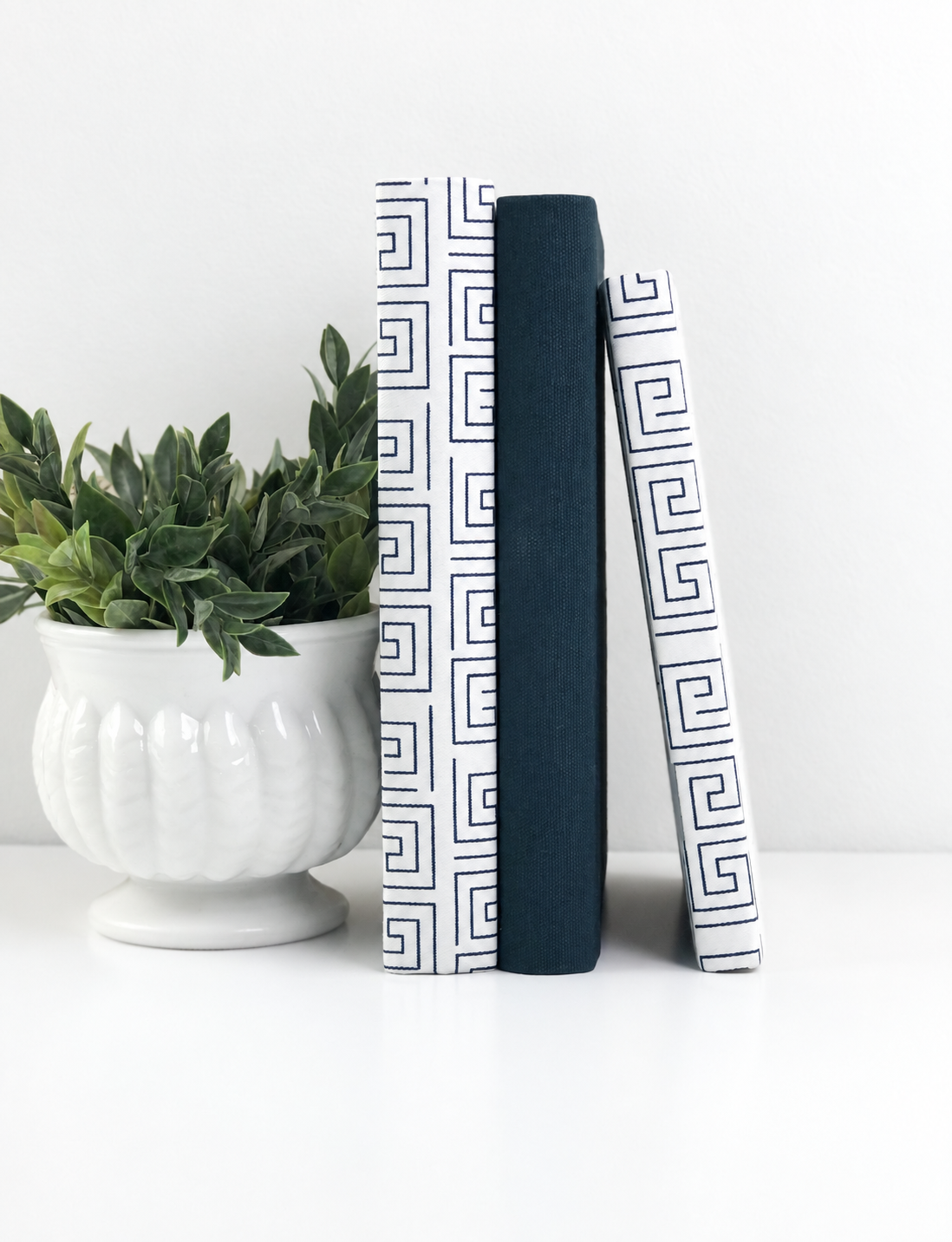 Blue and Green Shelf Decor