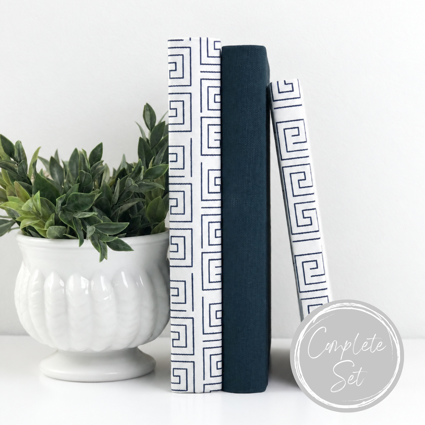 Blue and Green Shelf Decor