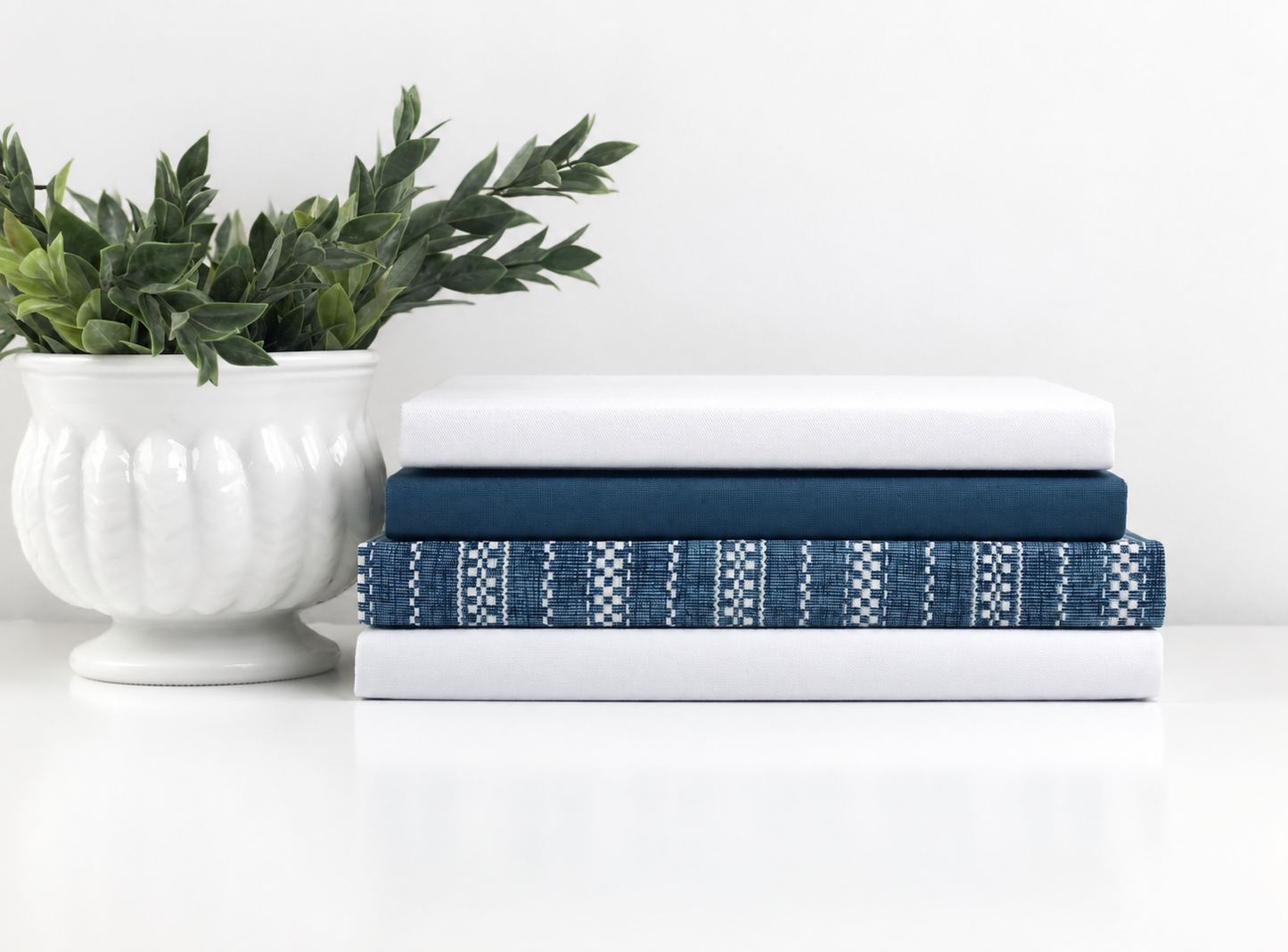 Blue Shelf Decor