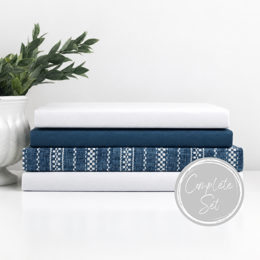 Blue Shelf Decor