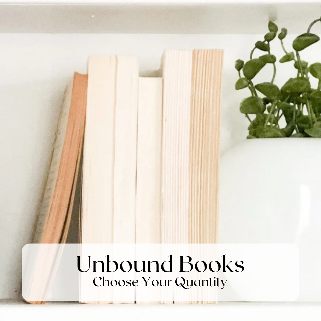 Unbound Books for Home Decor (Set of 25)