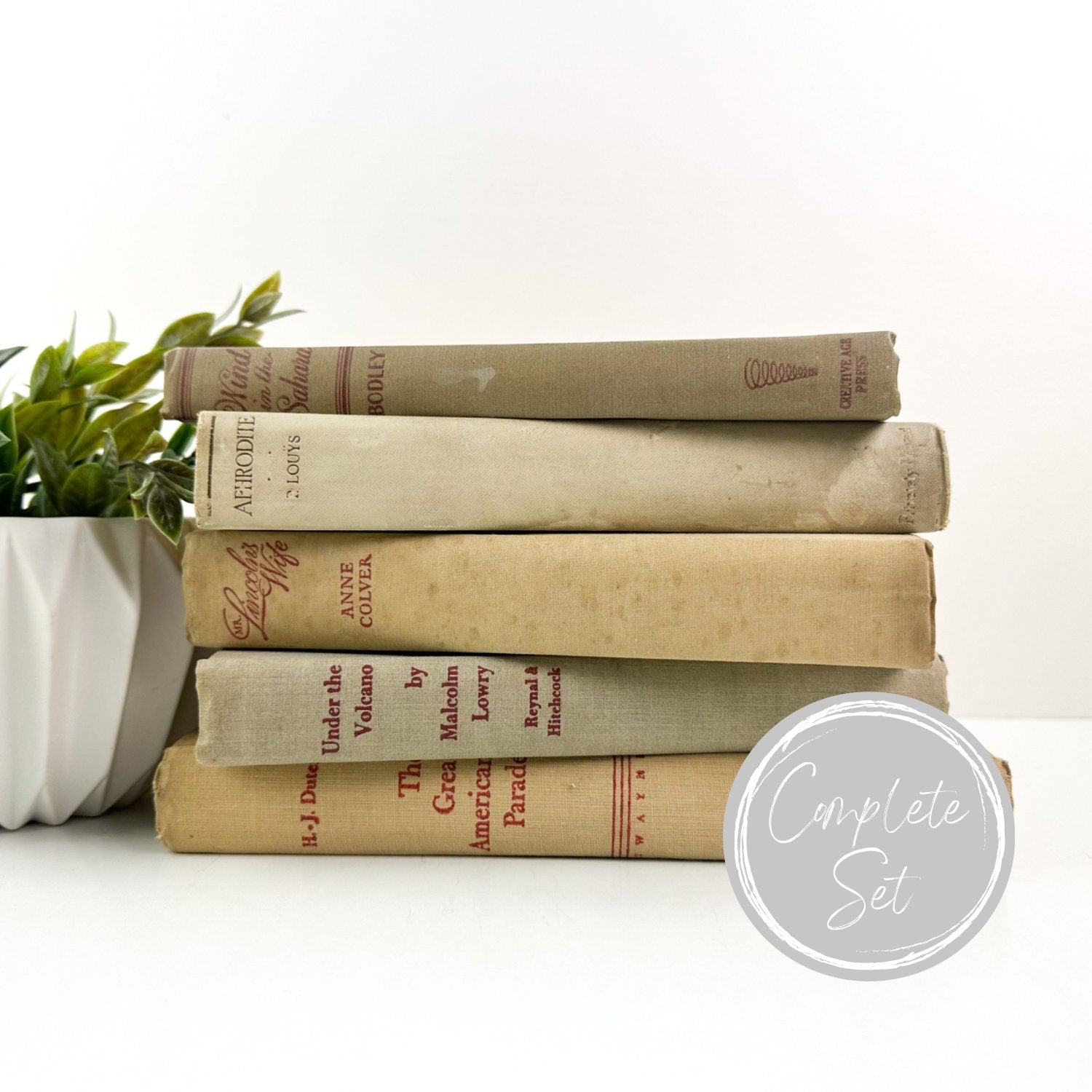 Books for Shelf Decor, Living Room Decor, Modern Decor, Book Bundle, Book Set