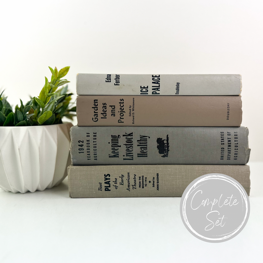 Classic Gray and Black Book Set