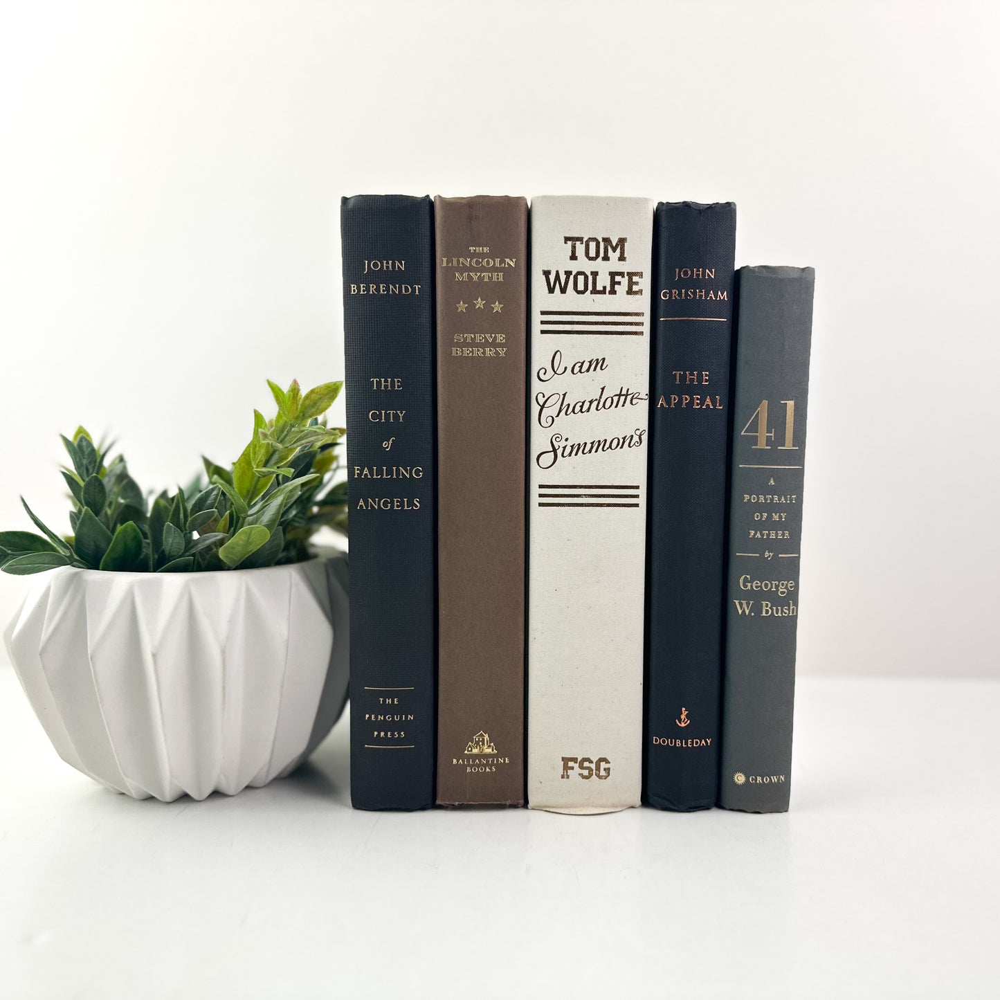 Brown and Gray Books by the Foot