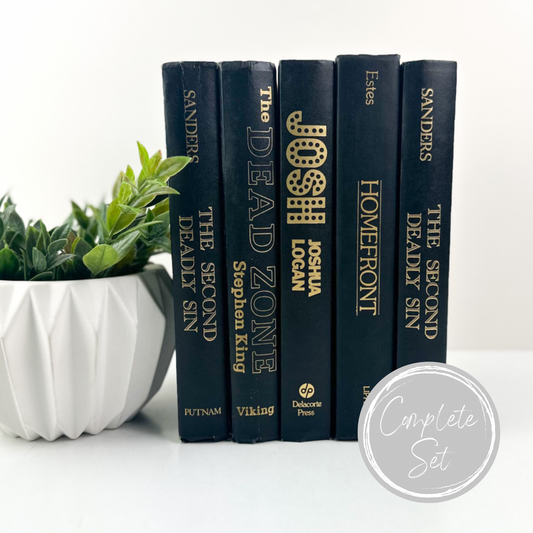 Black Bookshelf Decor