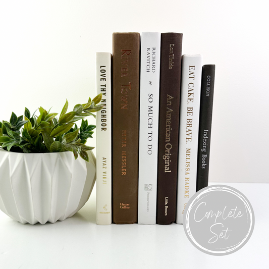 Neutral Tone Books for Home Decor