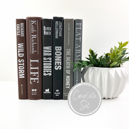 Brown, Gray, and Black Stack of Books