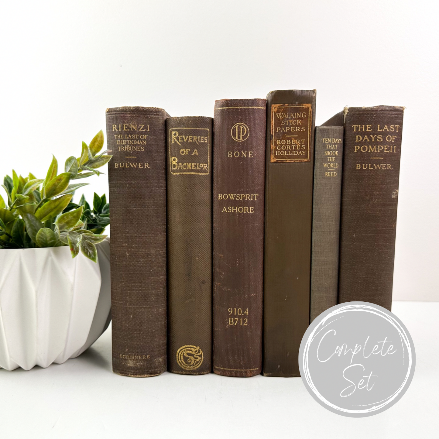 Classic Shelf Design with Brown Books