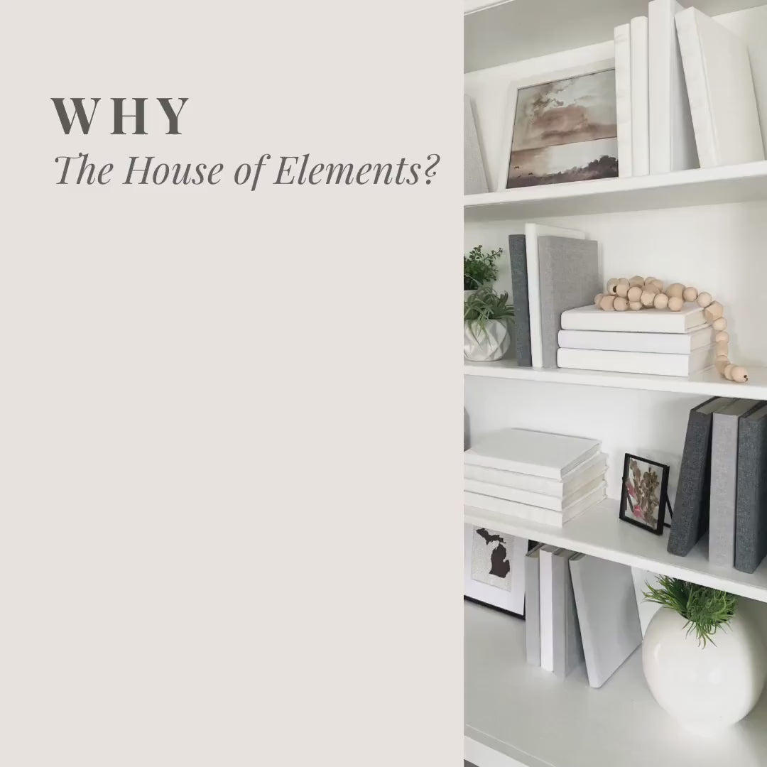 Gray Decorative Books for Living Room Decor