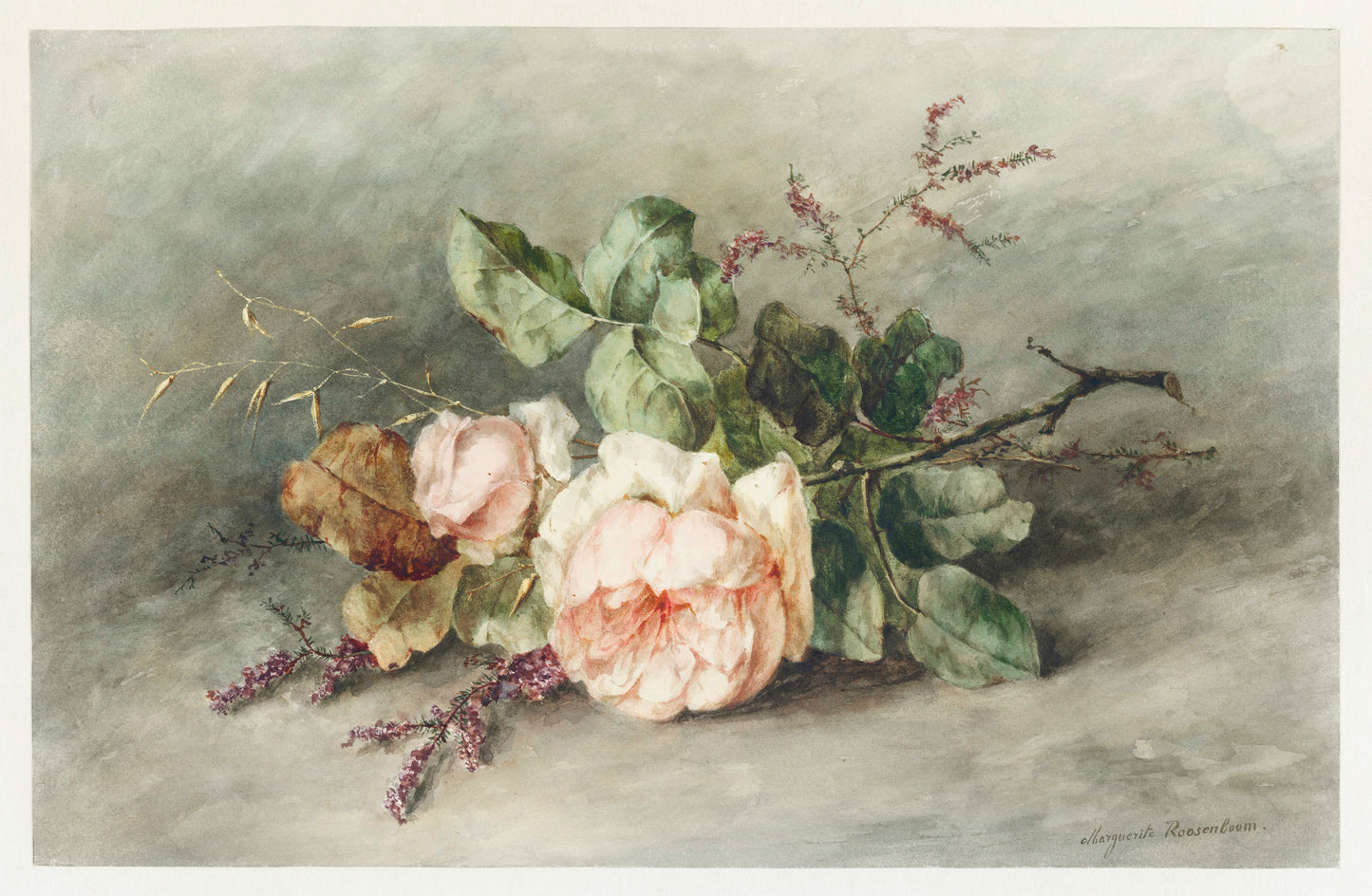Vintage Floral Painting - Printable Art