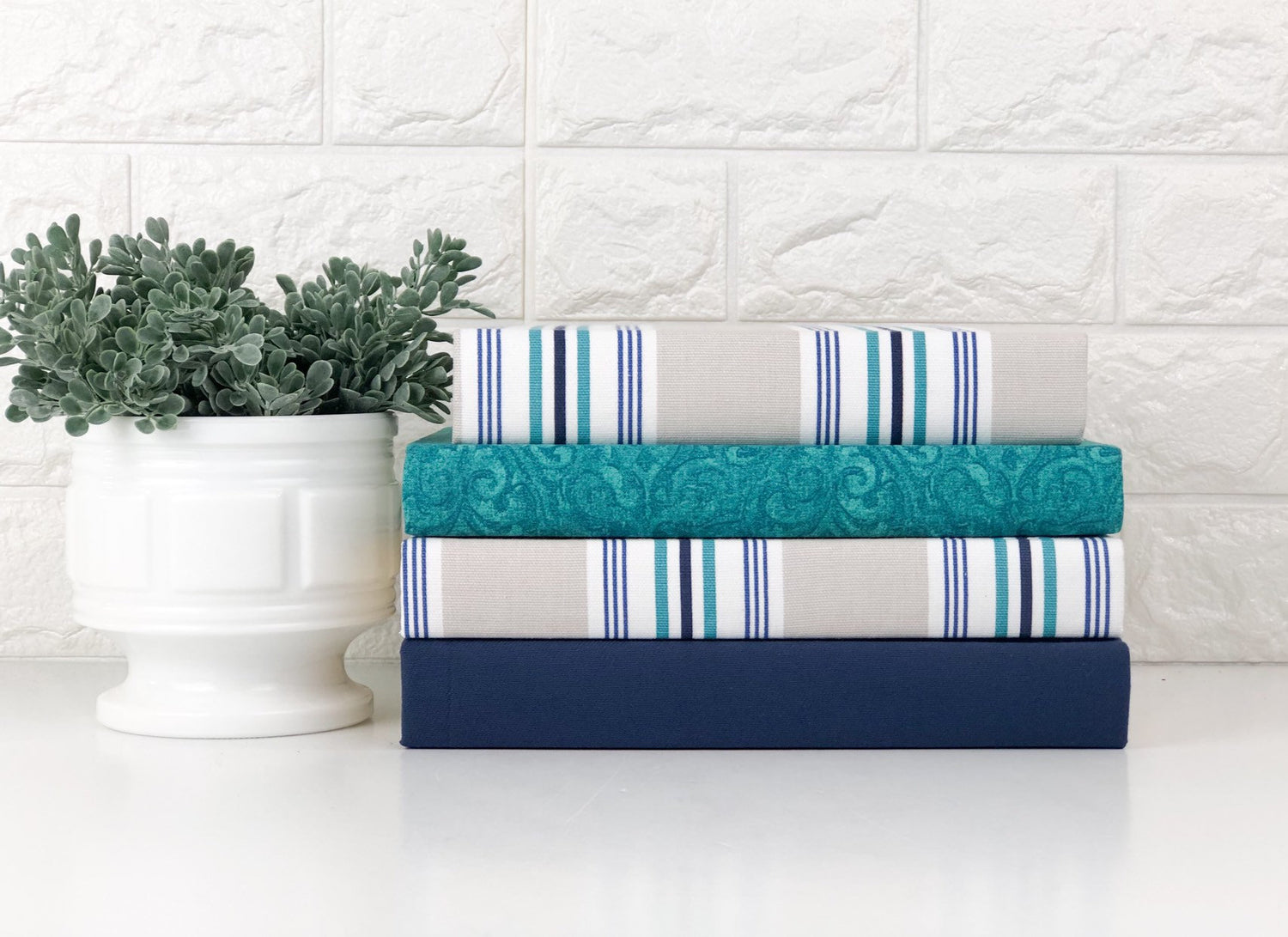 Turquoise Book Set of Home Decor