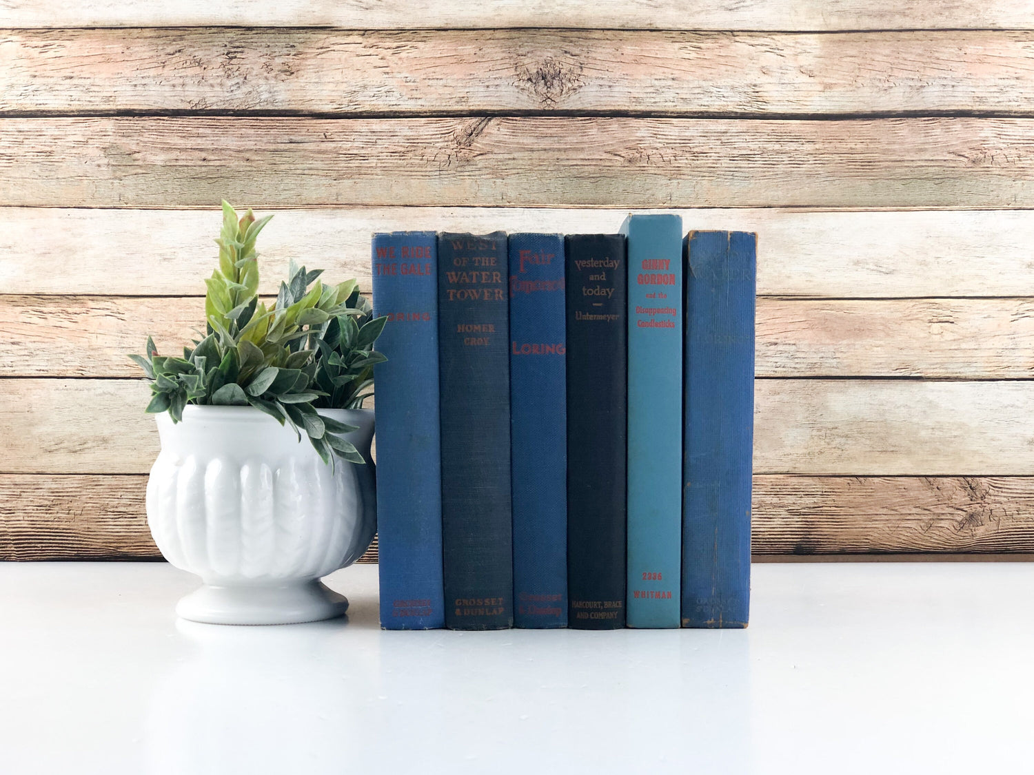 Blue and Orange Decorative Books