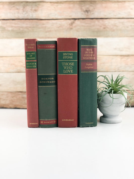 Red and Green Books by the Foot