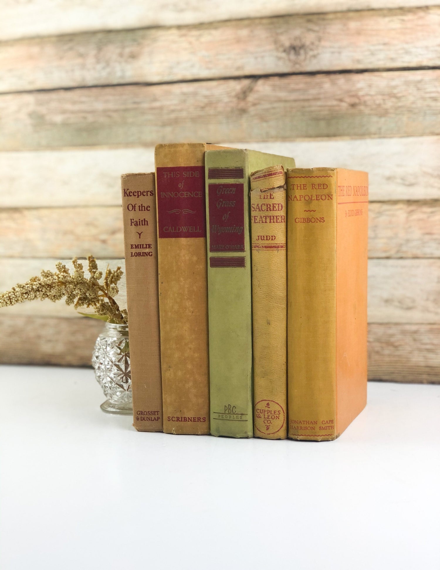 Red and Yellow Vintage Books