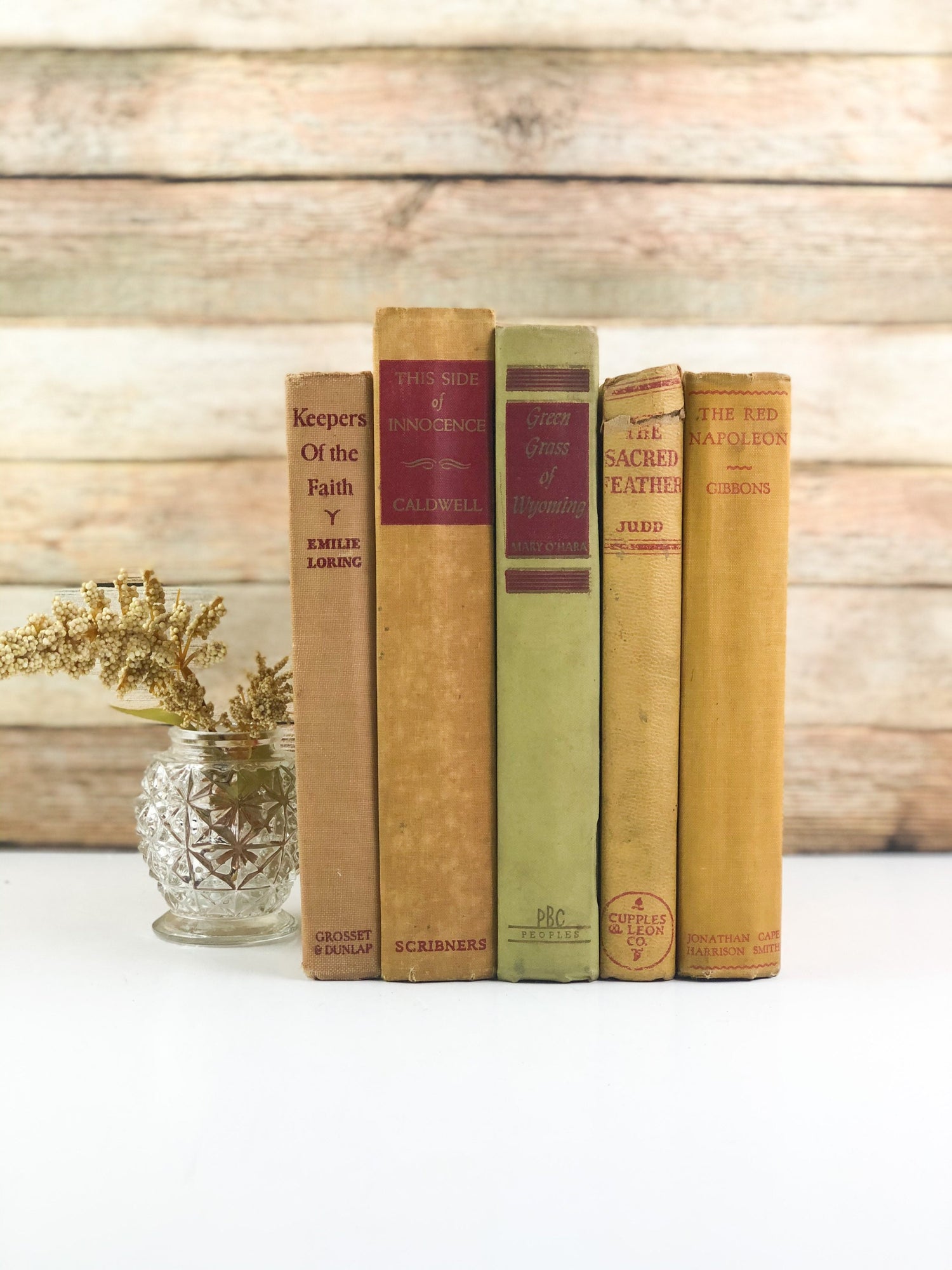 Red and Yellow Vintage Books