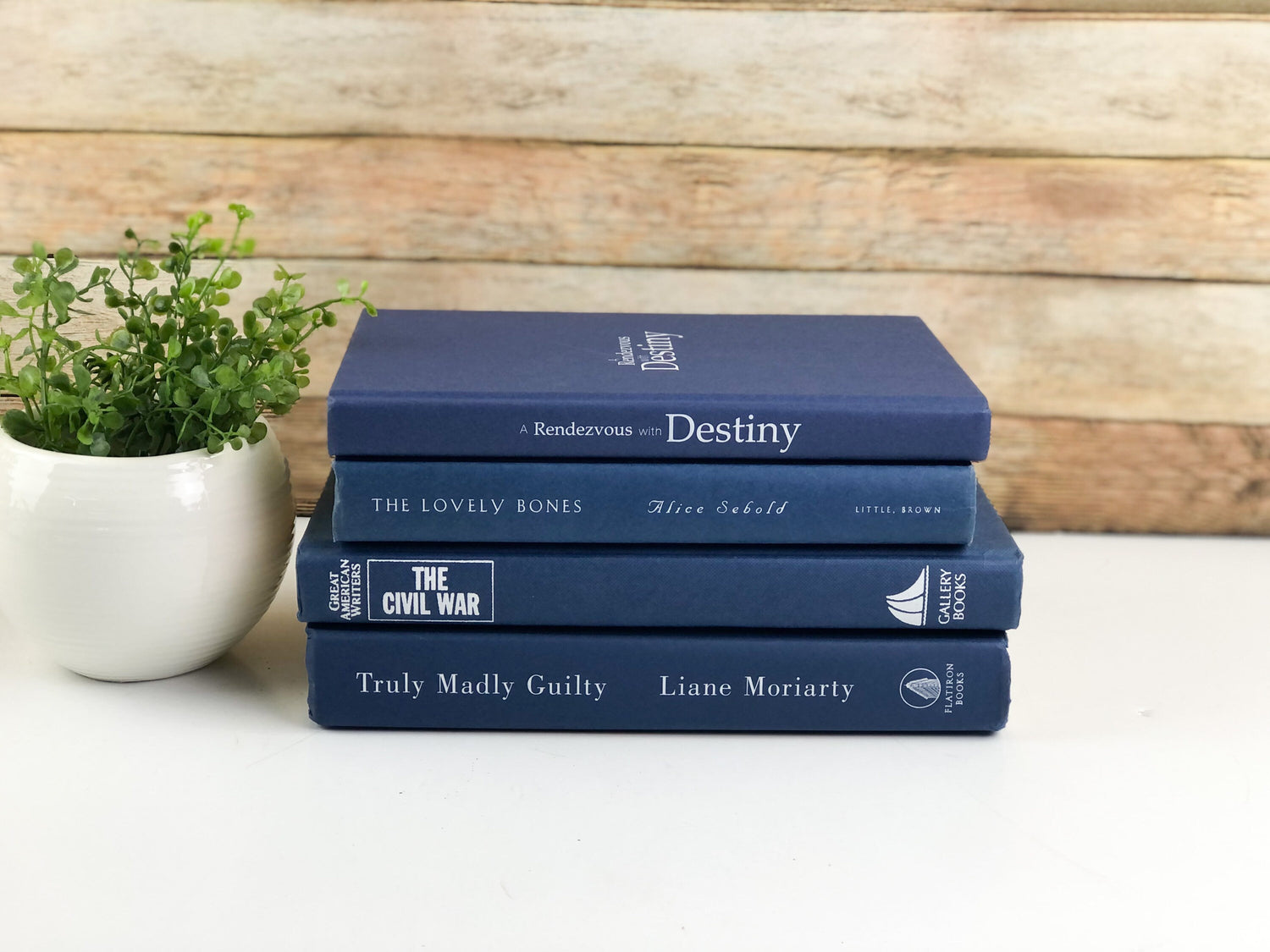 Blue Stack of Books