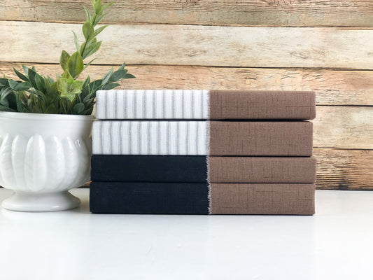 Black and Cream Decorative Books