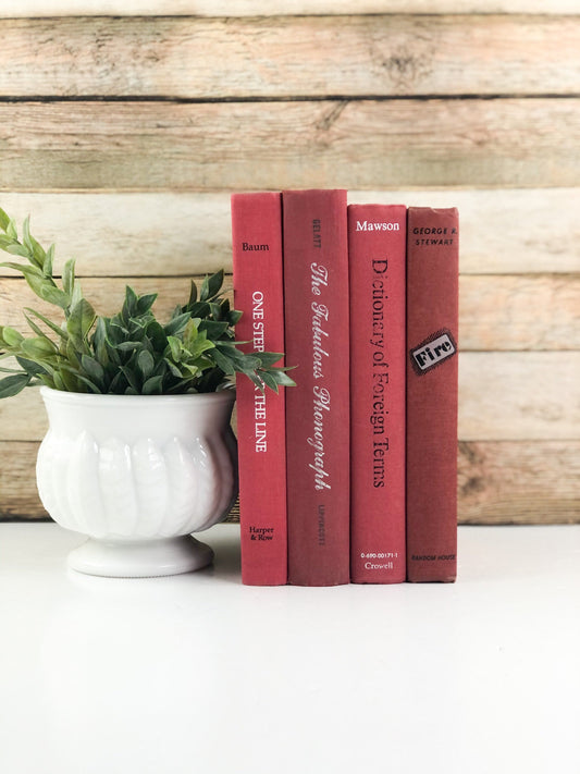 Red Books for Decor