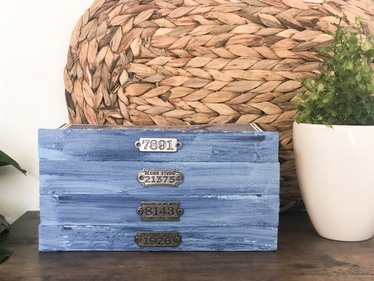 Blue Home Decor / Decorative Books for Shelf Decor