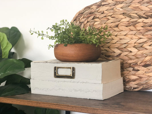 Gray Books for Shelf Decor / Decorative Book Set