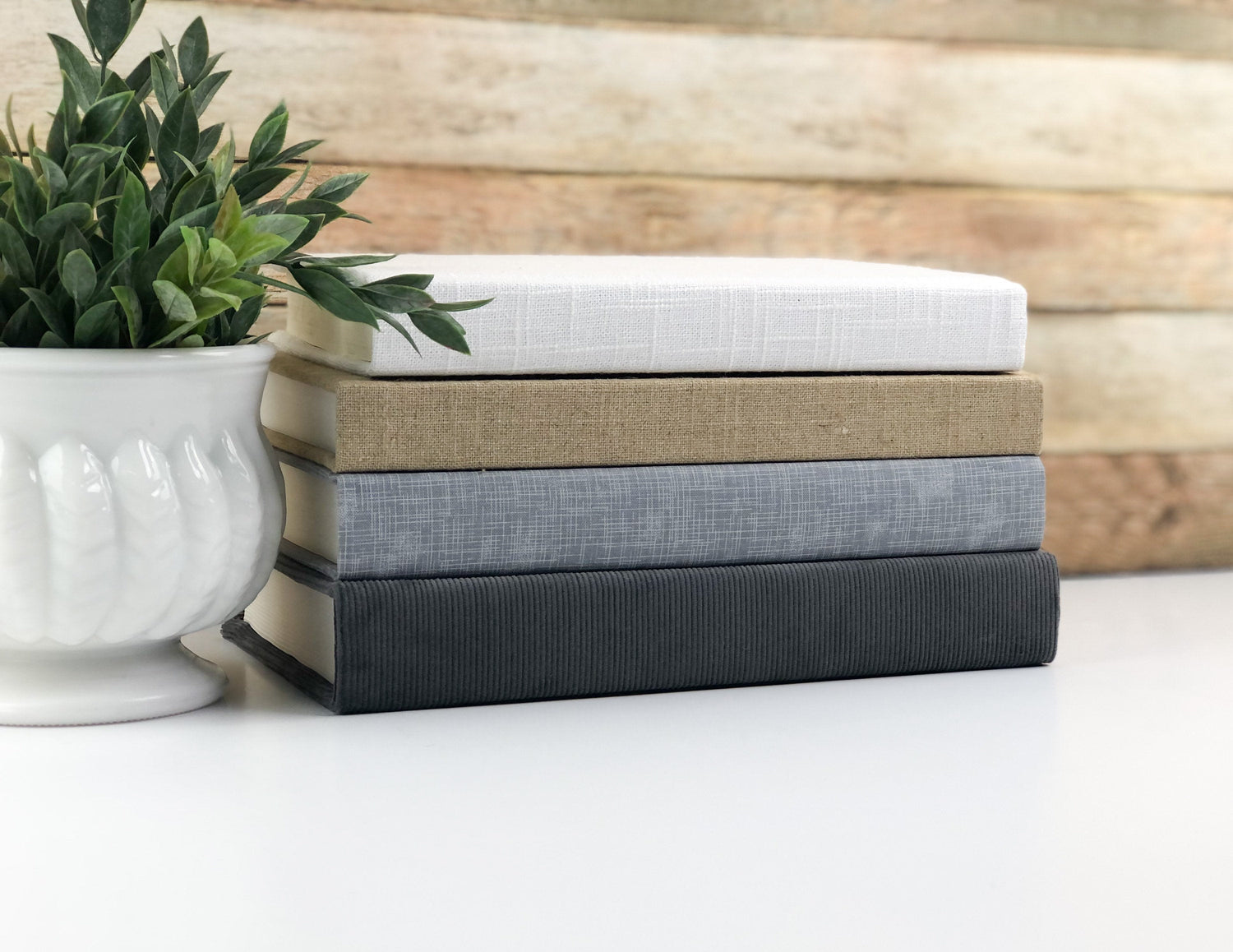 Fabric Covered Books / Shelf Decor