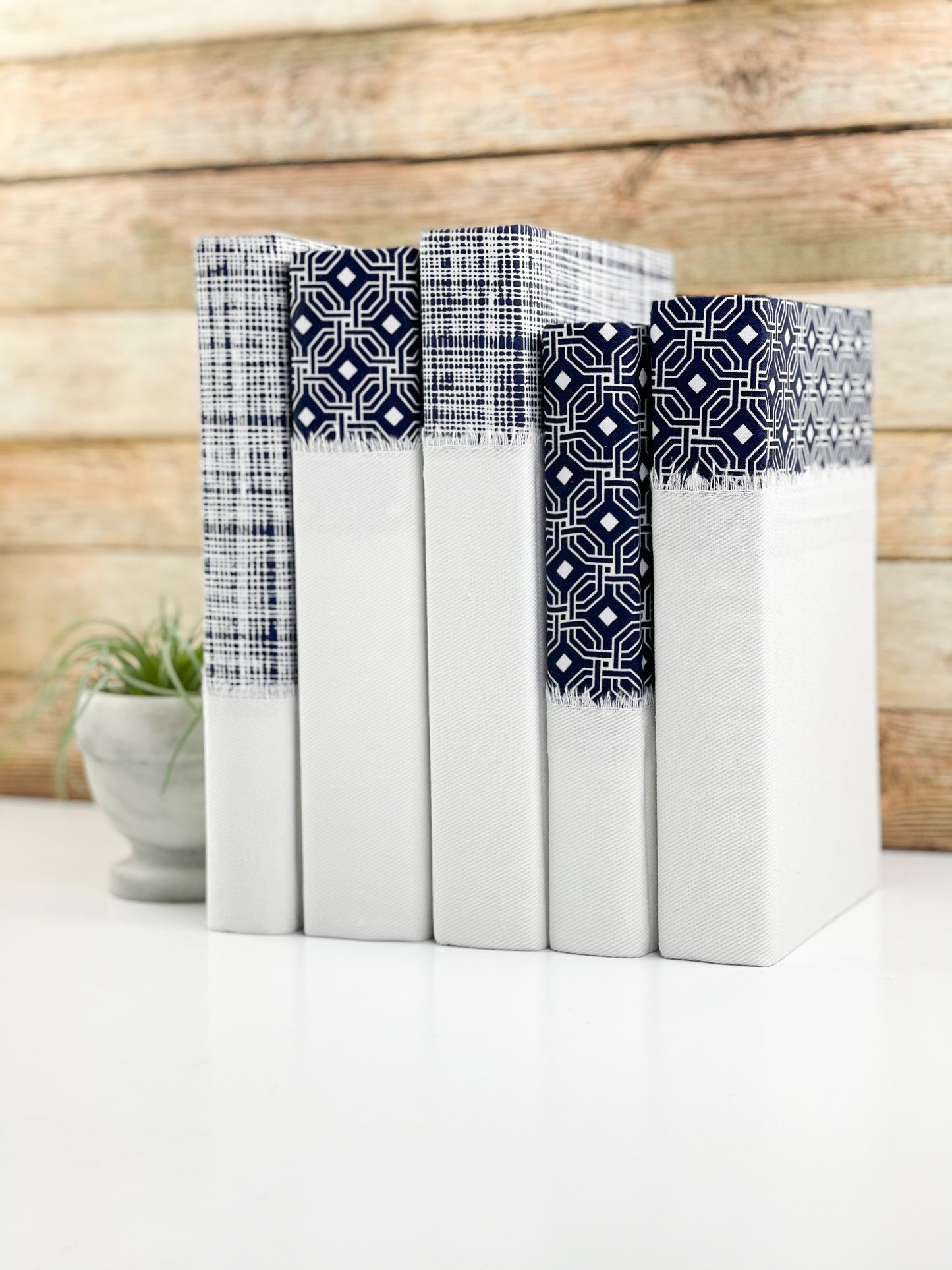 Blue Shelf Decor / Blue and White Home Decor